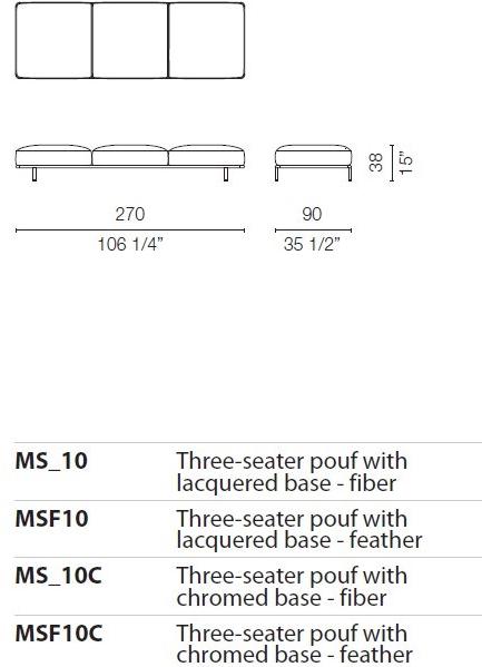 Cappellini Модульный диван со съемным чехлом Cap martin sunset sun-id-1481294 - Вид №32