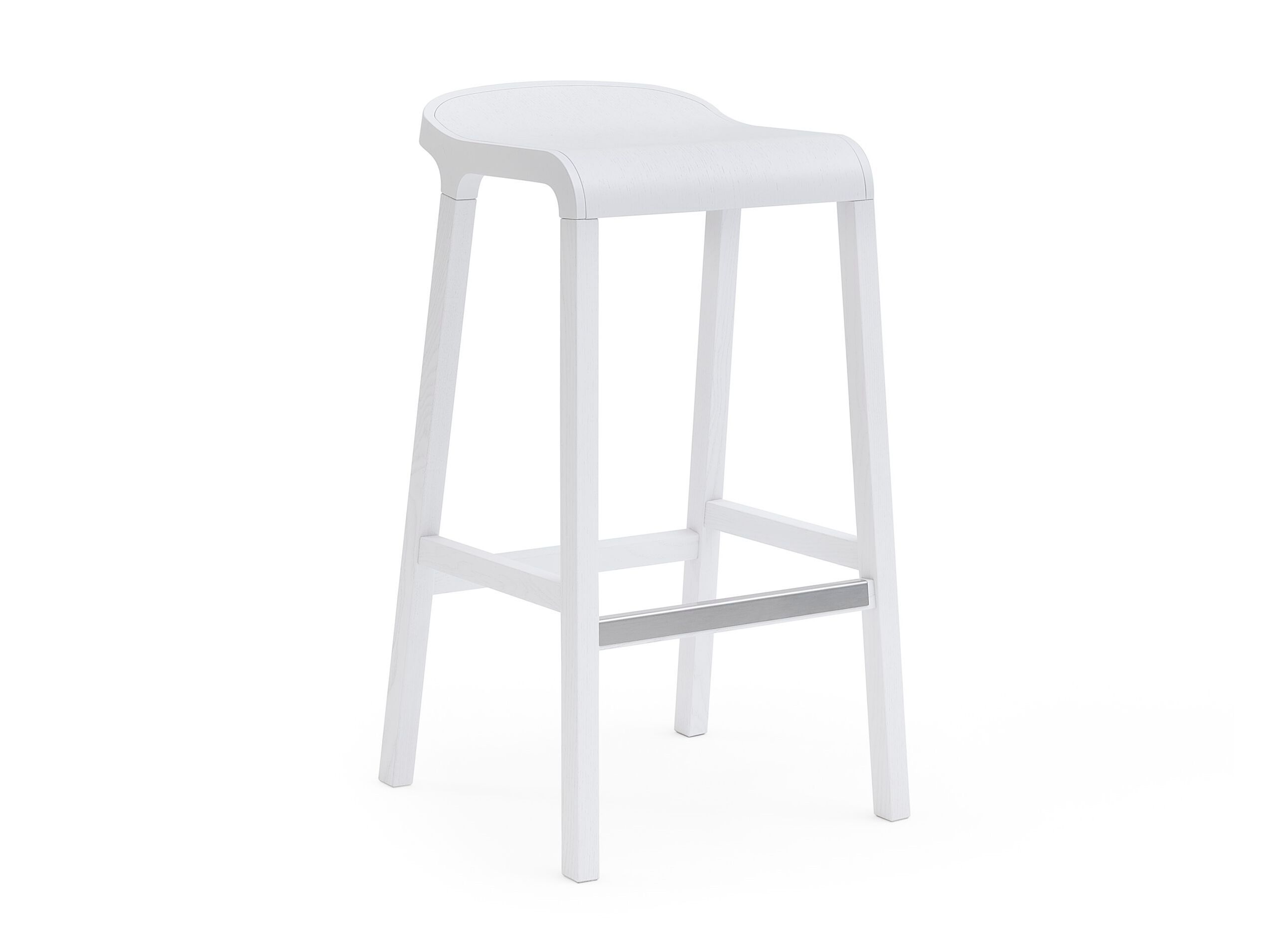 Высокий стул из ясеня с подставкой для ног Billiani Layer ARCH-00126391