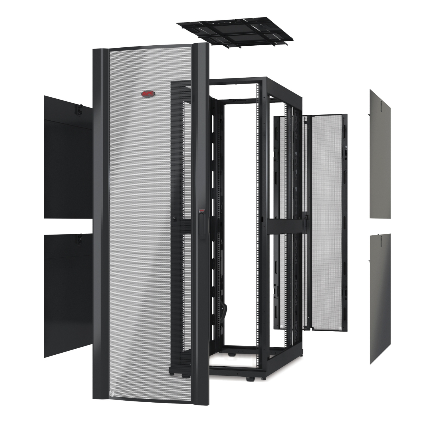 AR3357X610 Шкаф NetShelter SX 48U 750х1200мм, без дверей, черный Schneider Electric 