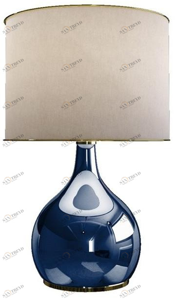 Porustudio Настольная лампа из стекла и ткани sun-id-1492323