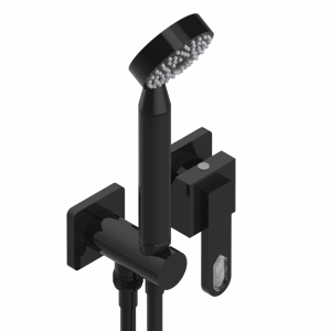 A6H-6561B Trim only for wall mixer with complete handshower on hook Thg-paris Profil с рукоятками с инкрустацией Lalique Покрытие PVD бронза