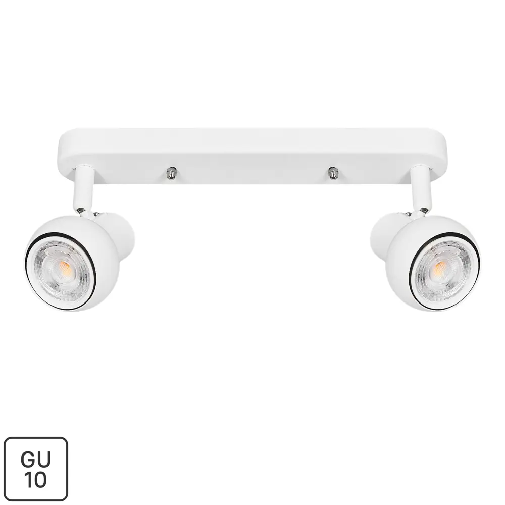 Спот поворотный Fametto S621 2 лампы GU10 5 м² цвет белый STLM-2135596