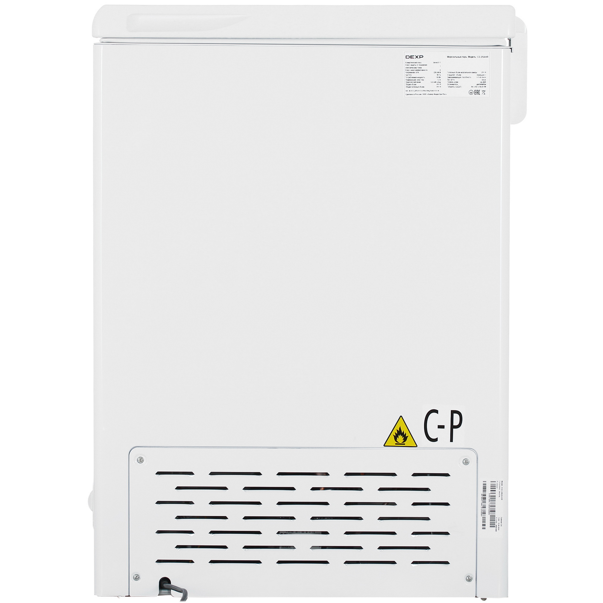 9105104 Морозильный ларь DEXP C2-25AHR белый STDN-0121994 - Вид №3