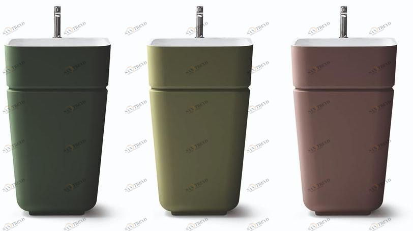 Напольная раковина стоящая овальная ARBLU TULIP sun-id-1451285