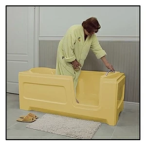 Ванна с дверцей Akcjum Relax 160-80-RH-Z лежачая правосторонняя желтая