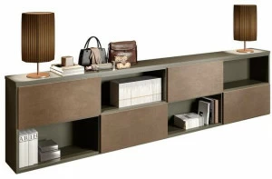 Caroti Стеллаж низкий открытый из лакированной древесины для офиса Concept 303 - bold