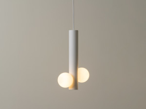 Светодиодный подвесной светильник из глины