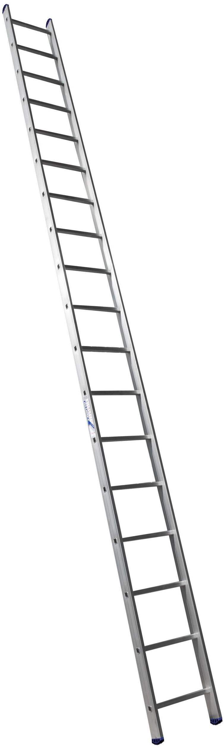 Алюминиевая односекционная приставная лестница HS1 6118