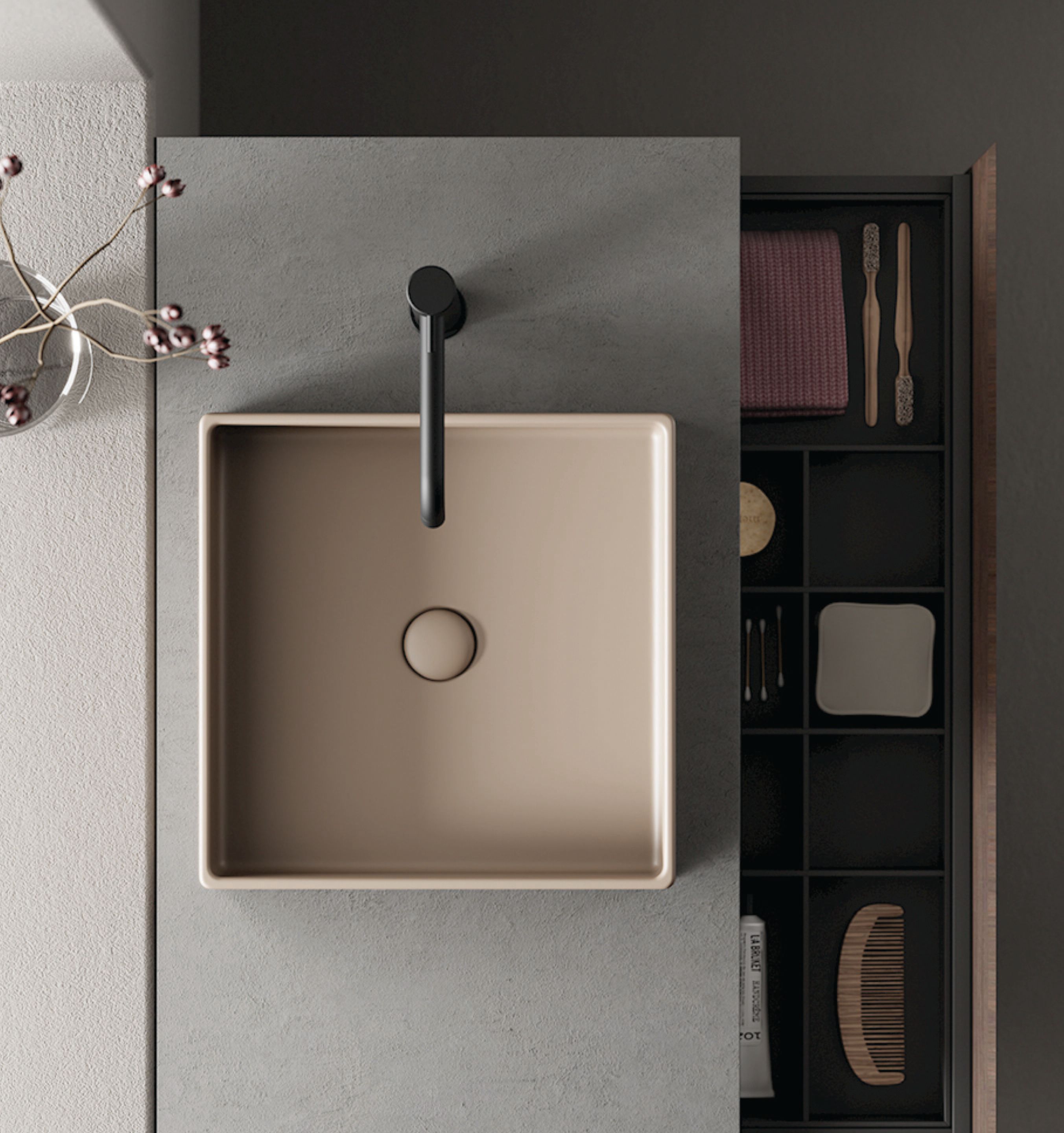 Керамическая квадратная столешница Nic канал ARCH-00118927 - Вид №1