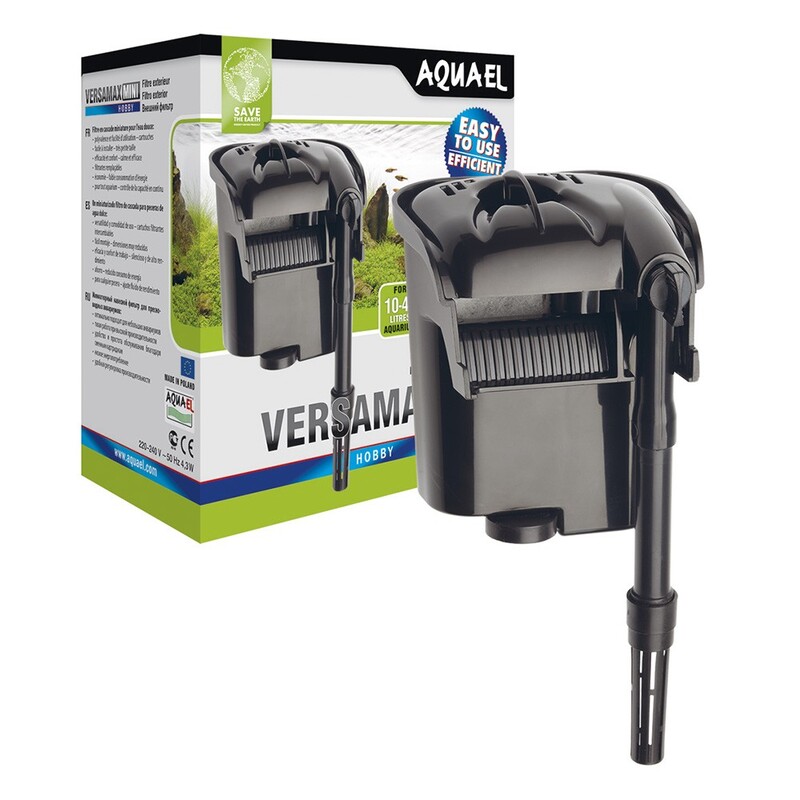 ПР0045124 Внешний фильтр VERSAMAX mini для аквариума 10 - 40 л (230 л/ч, 4.3 Вт), навесной AQUAEL  - Вид №2