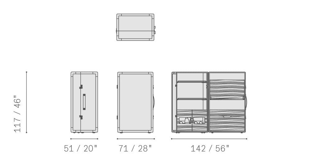 Мобильный бар Poltrona Frau коллекция-мебель и аксессуары ARCH-00029309 - Вид №7