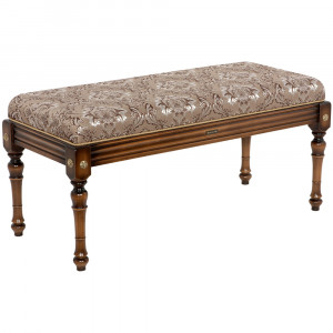 17105 Банкетка Классика 2 Орех Флора Браун BOGACHO