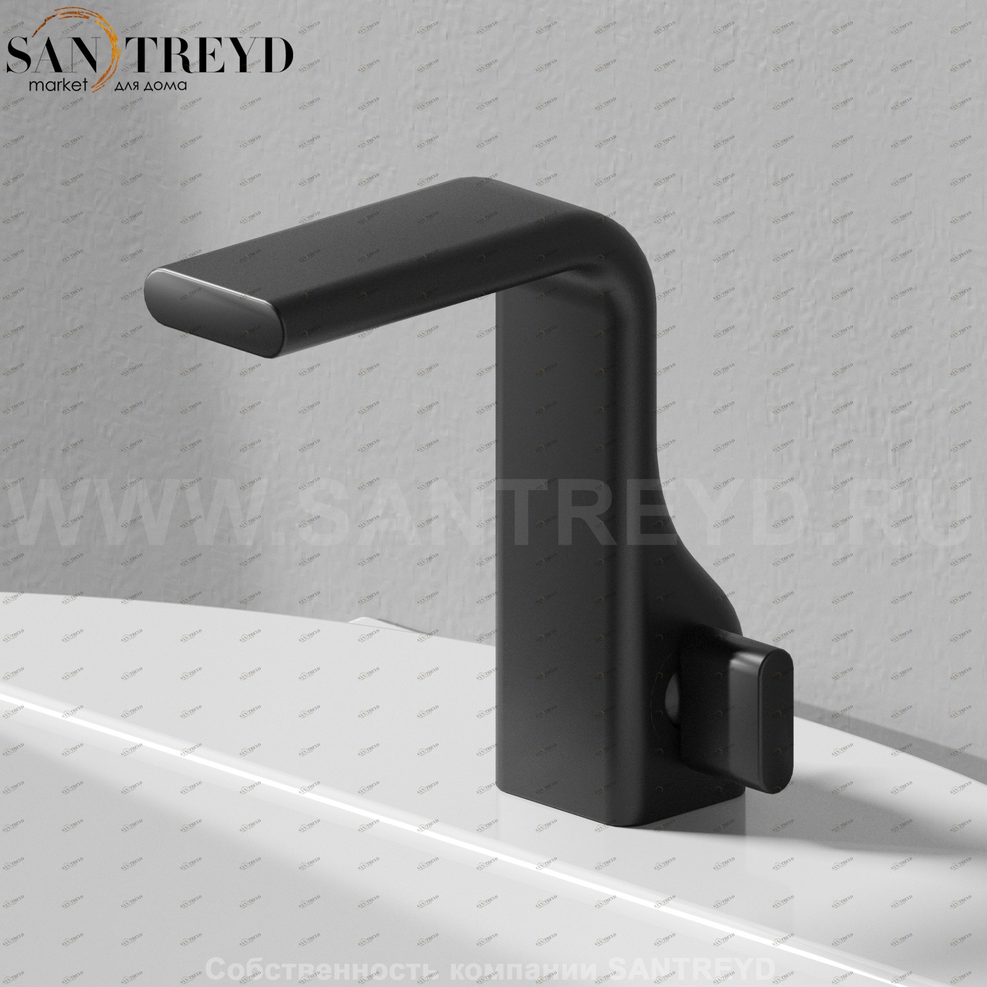 Flaminia NOKE Смеситель для раковины черный NK3220 Ceramica Flaminia