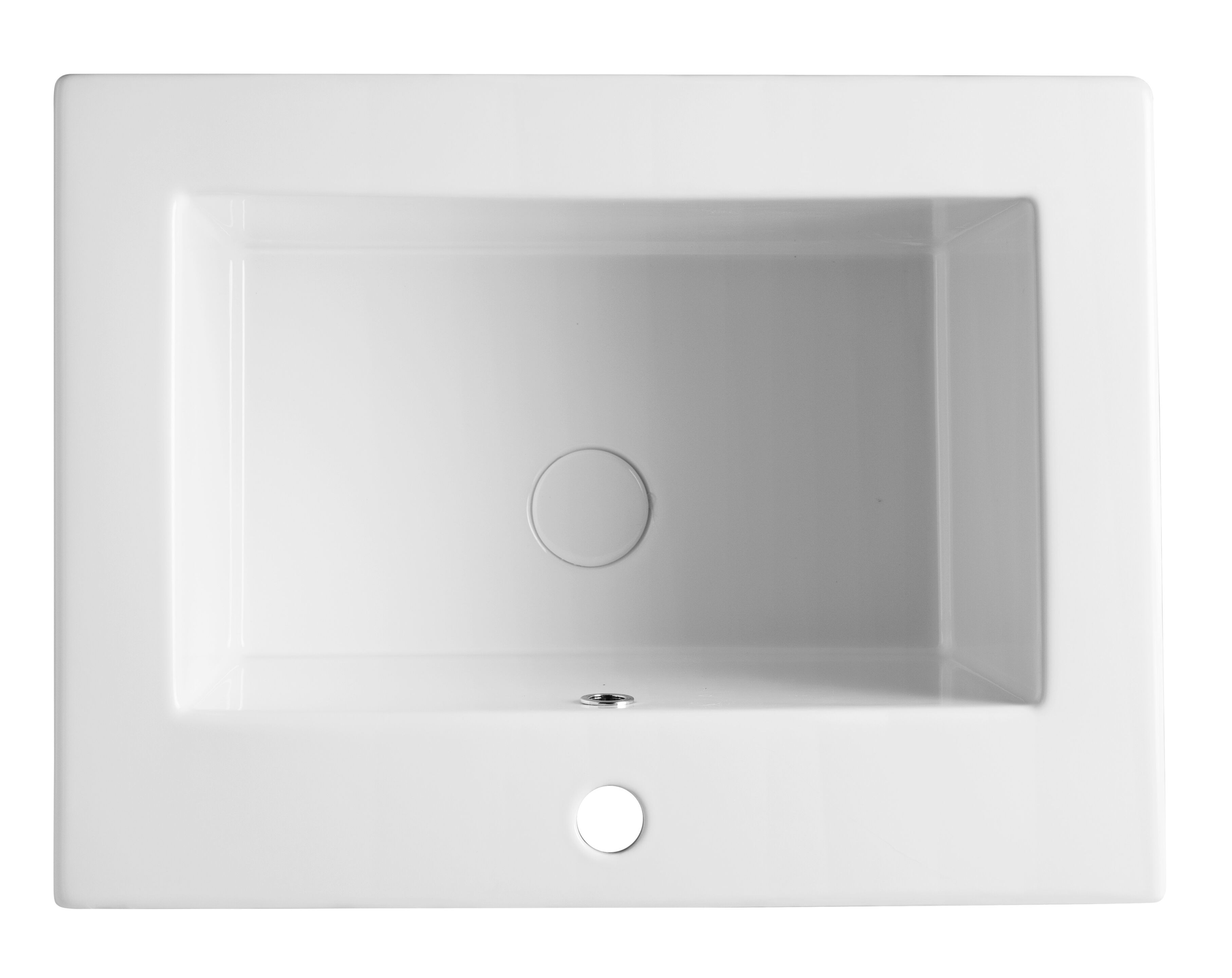 Прямоугольная керамическая раковина с переливом COLAVENE Alaqua ARCH-00153224 - Вид №8