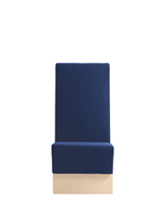 Space251 h120 Модульная система сидений. Сиденье и спинка мягкие. Ламинат спереди, сбоку и сзади (толщина стороны 2 см). Линейный модуль 70 см. Спинка H 120 см. Et al. Space