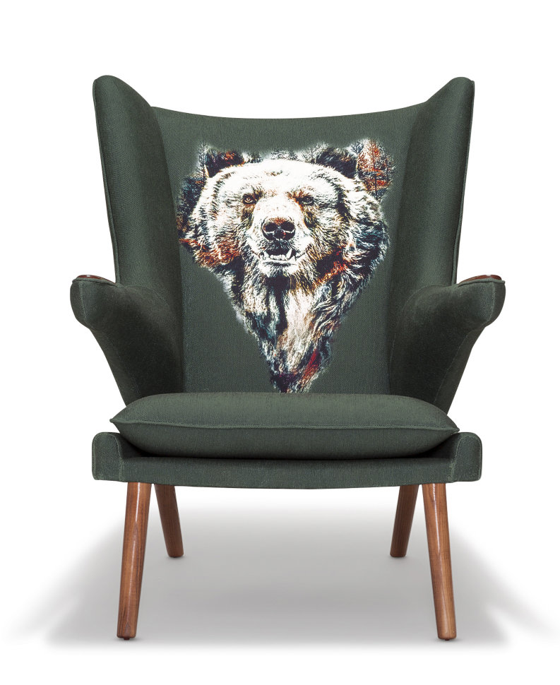 Кресло Papa Bear by Riza Peker зеленое ICON DESIGNE ДИЗАЙНЕРСКИЕ, PAPA BEAR 096815 Зеленый  - Вид №1