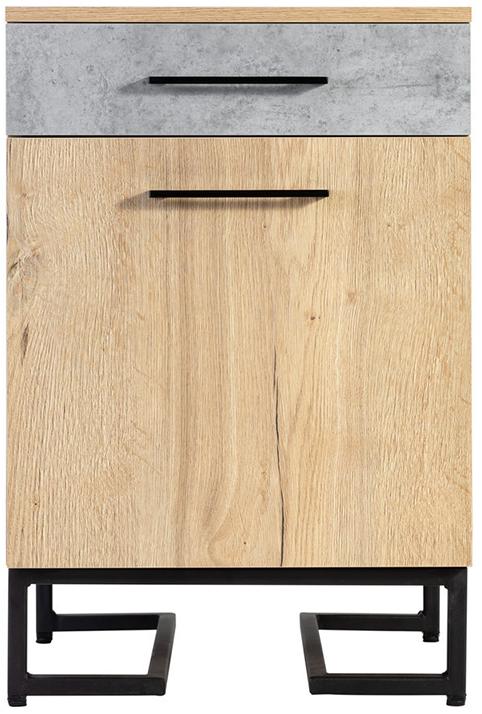 52271 Комод для обуви с ящиком Loft Дуб натур/Бетон R-HOME 4009301h_Натур - Вид №10