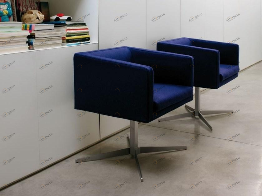 Verzelloni Съемный стул из ткани с 4 спицами Cubica sun-id-1478878