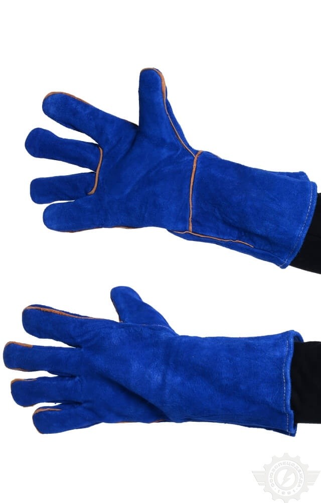 58682 Краги "Люкс" синие  Средства защиты рук  размер Спецодежда 