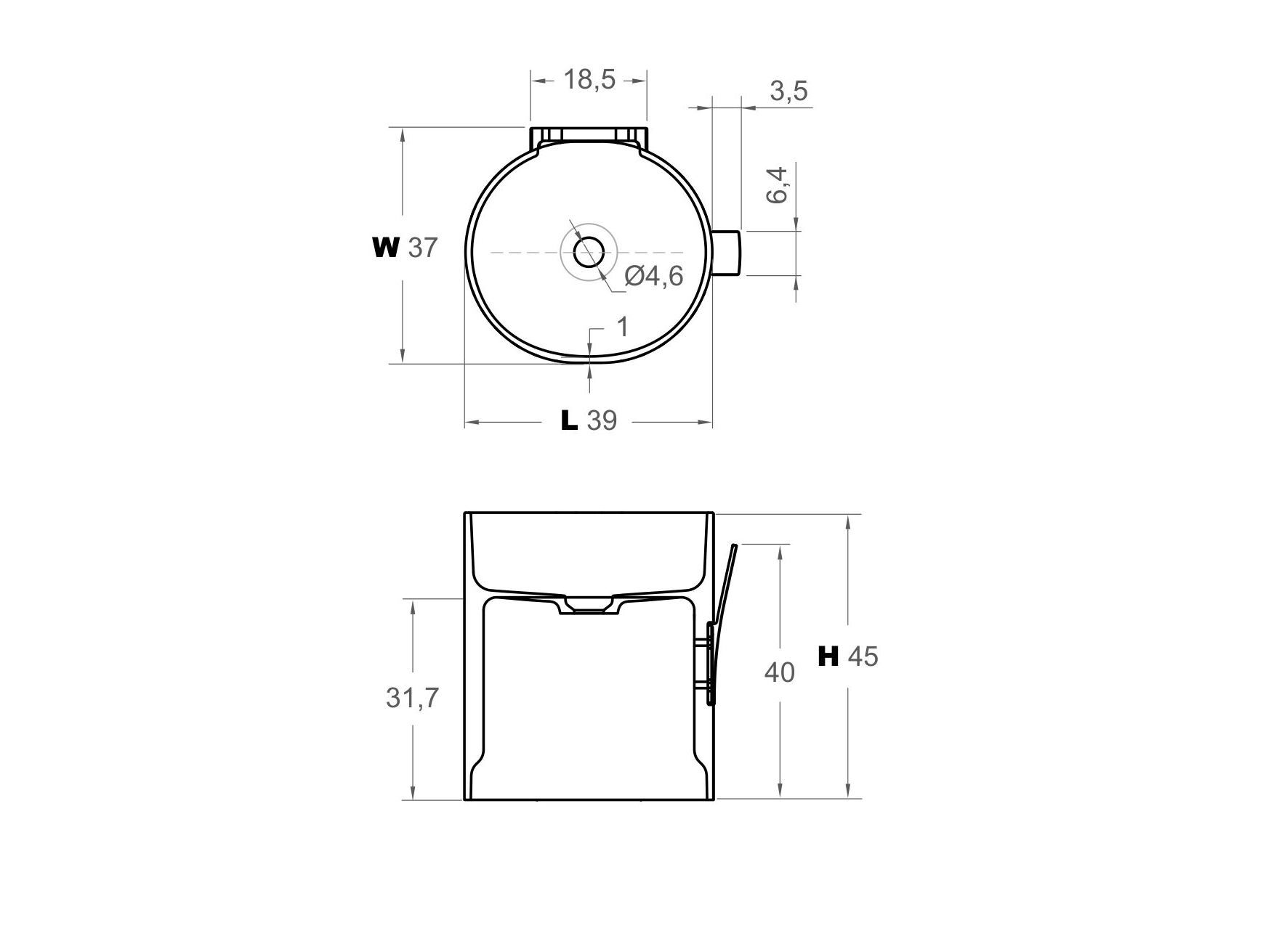 Круглый подвесной умывальник из твердой поверхности Inbani ARCH-00062416 - Вид №6