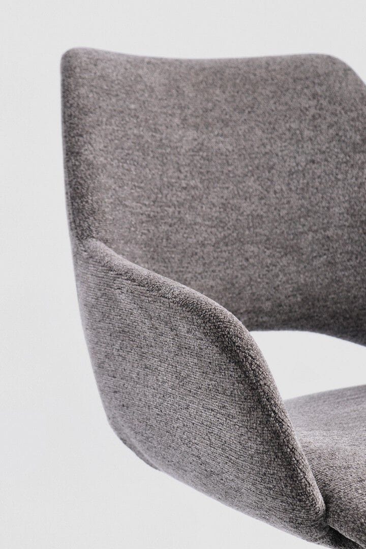 Тканевый поворотный стул с подлокотниками BIZZOTTO VIVIAN ARCH-00007538 - Вид №4