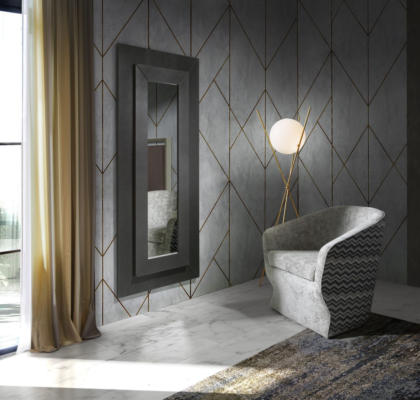 Прямоугольное зеркало в рамке Hurtado Evolution ARCH-00047432 - Вид №2