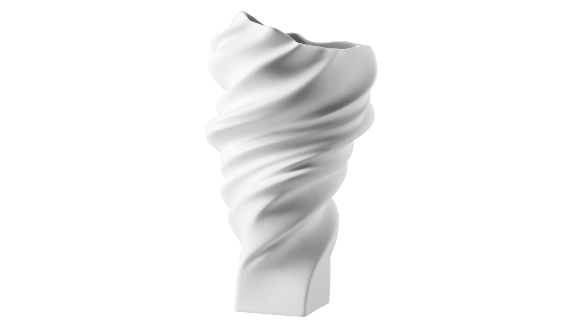 10640544 Rosenthal Ваза Rosenthal Скволл 32см, фарфор, белая, матовая (Седрик Раго) Фарфор  - Вид №1