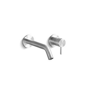 DEC335L Смеситель для раковины настенный на 2 отверстия Linki DECO, внешняя часть, Полированная сталь
