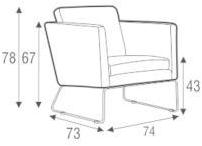 Sits Стул с обивкой из ткани с подлокотниками Clark sun-id-1424477 - Вид №2