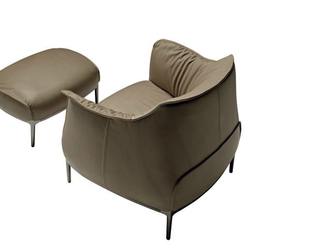 Кожаная подставка для ног Poltrona Frau коллекция-диваны и кресла ARCH-00095579 - Вид №1