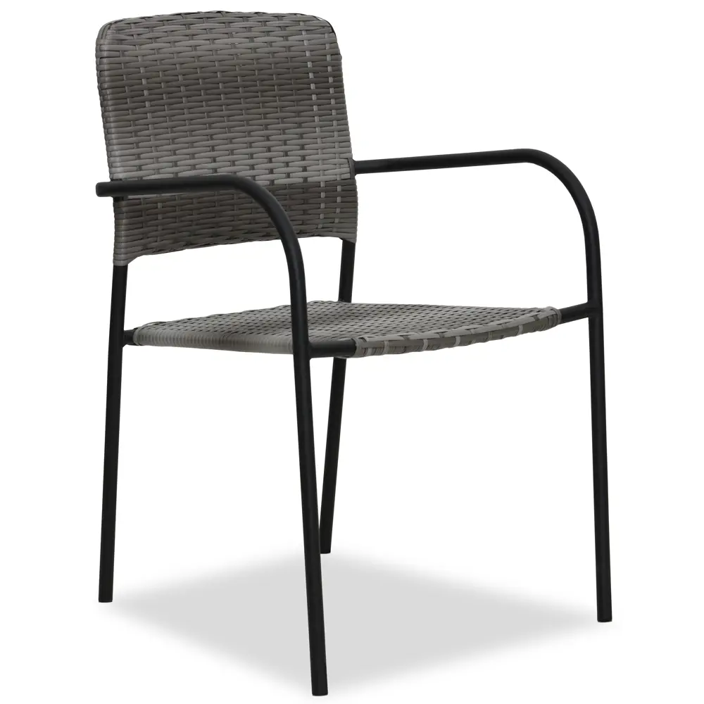 Кресло садовое Zena 61x57x85 см пластик серый Santreyd нет STLM-2092218 - Вид №3