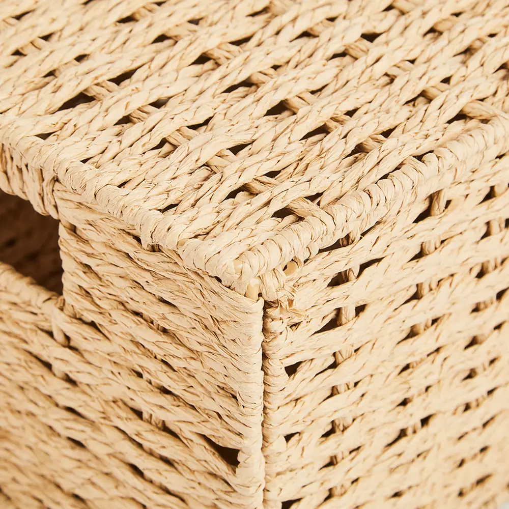 Корзина с крышкой для хранения 31x15x23 см бумага цвет бежевый SPACEO Kub STLM-2131078 - Вид №6