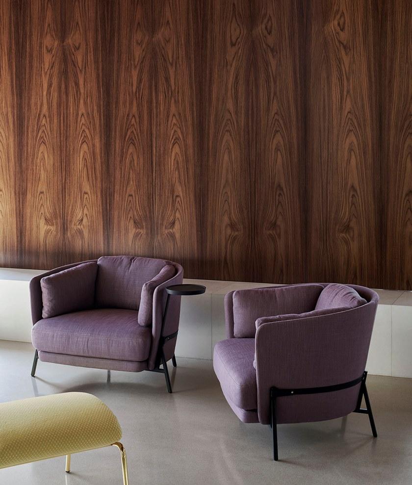 arflex Кресло из ткани с подлокотниками и полкой для журналов Cradle sun-id-1481246 - Вид №2