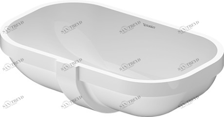 0338490000 Накладная раковина под столешницу  овальная Duravit D-Code