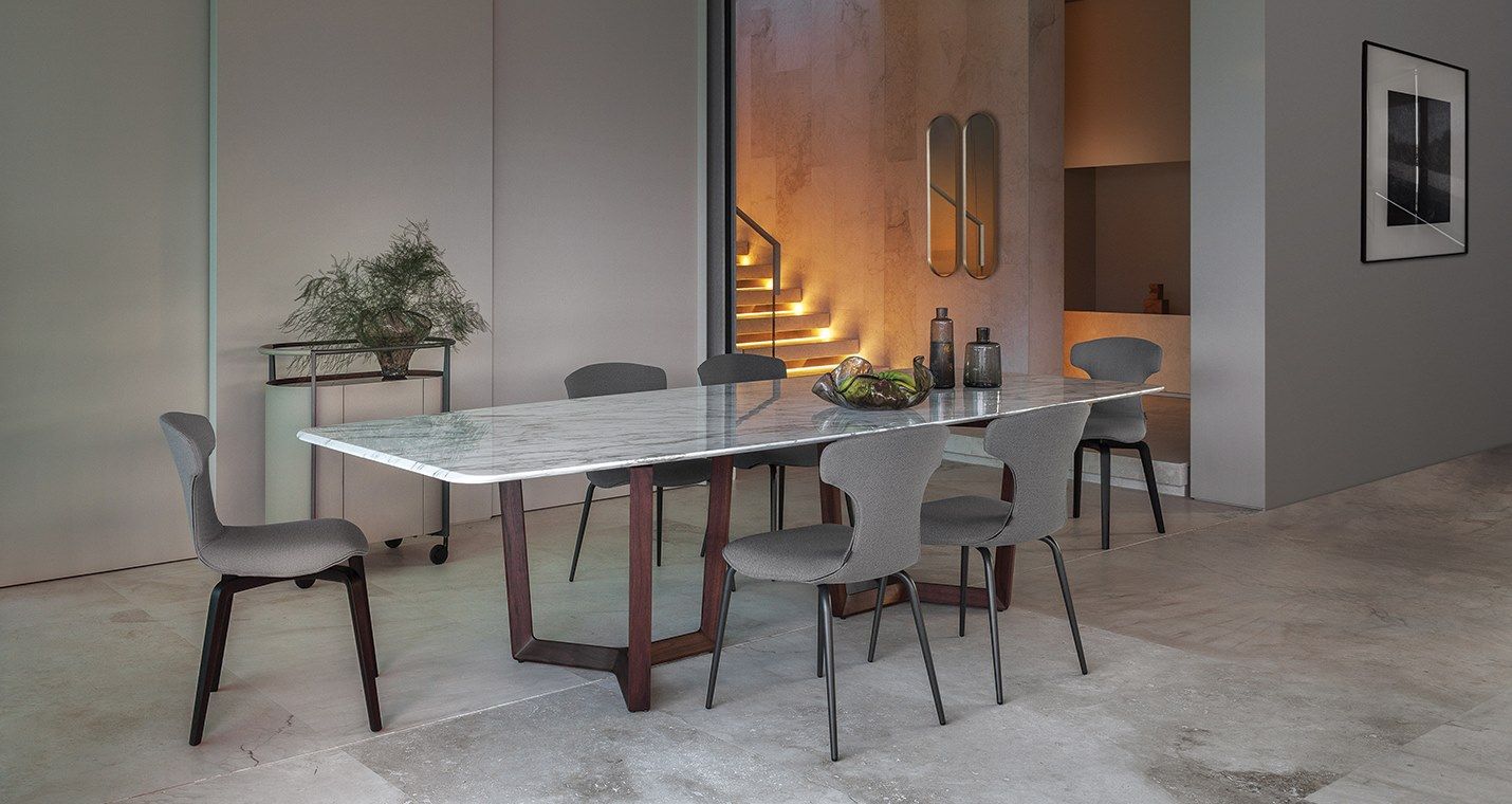 Мягкий стул из ткани Poltrona Frau коллекция-столы и стулья ARCH-00067723 - Вид №8