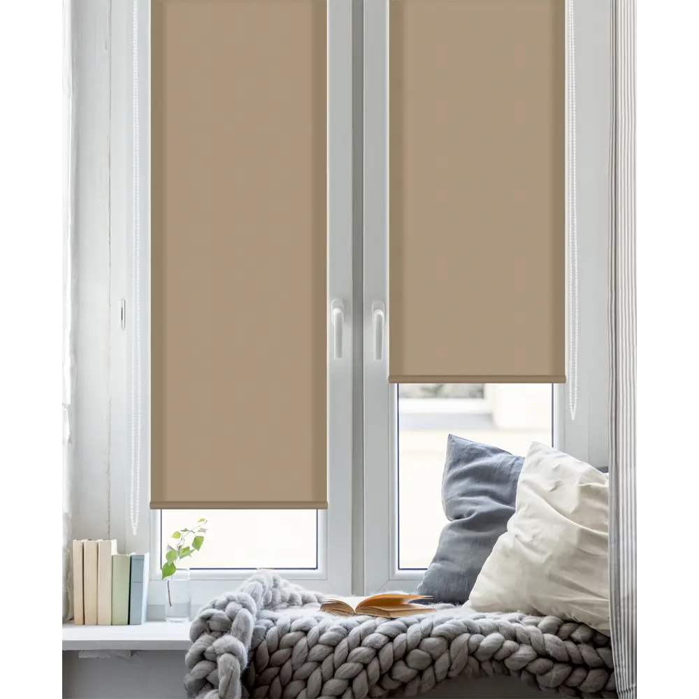 Штора рулонная Stars 50x160 см коричневая 82806217 STLM-2058468 GARDEN  - Вид №4