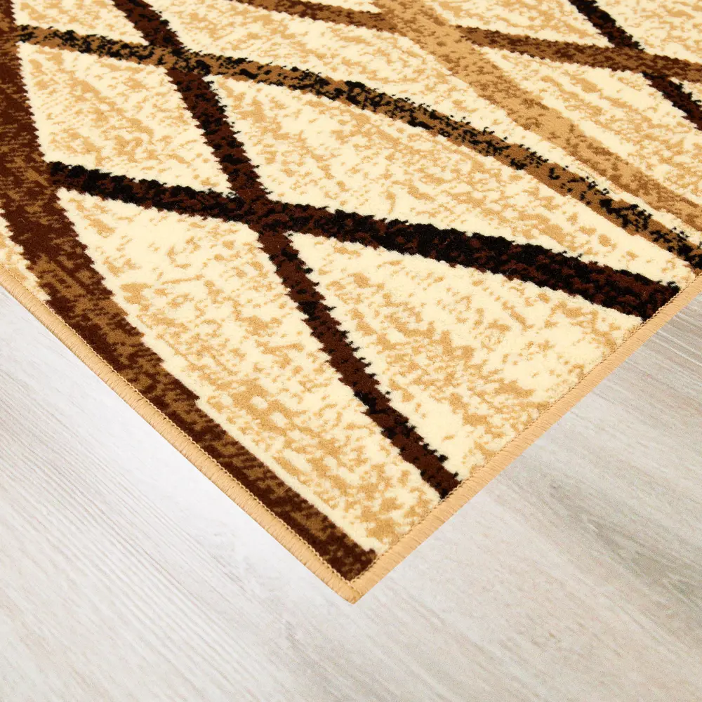 Ковер полипропилен Лагуна D497O 60x110 см цвет бежевый MERINOS STLM-2182468 - Вид №1