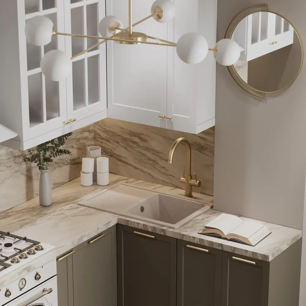 Фасад кухонный DELINIA ID Ньюпорт 80x38 см матовый белый с филенкой 82010387 STLM-0863928 - Вид №8