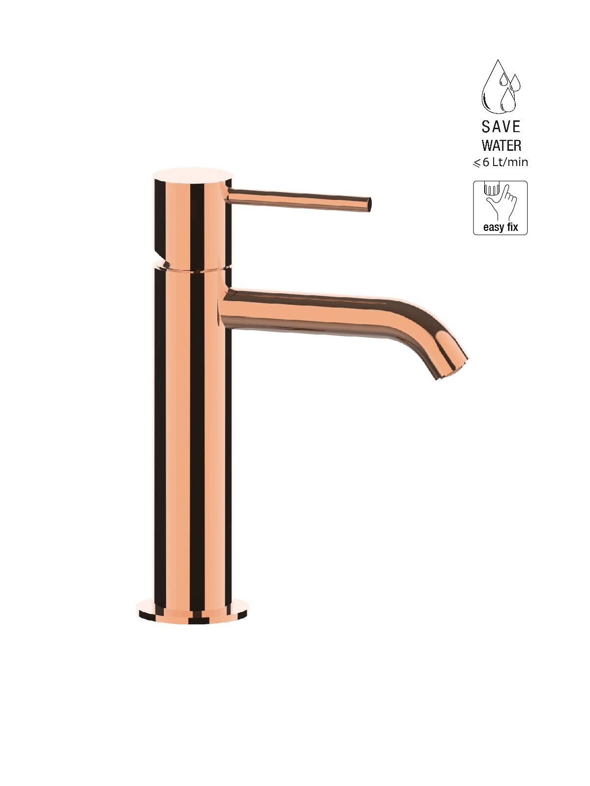 Однорычажный смеситель для раковины с раковиной Rubinetterie Frattini Pepe XL ARCH-00057231 - Вид №12