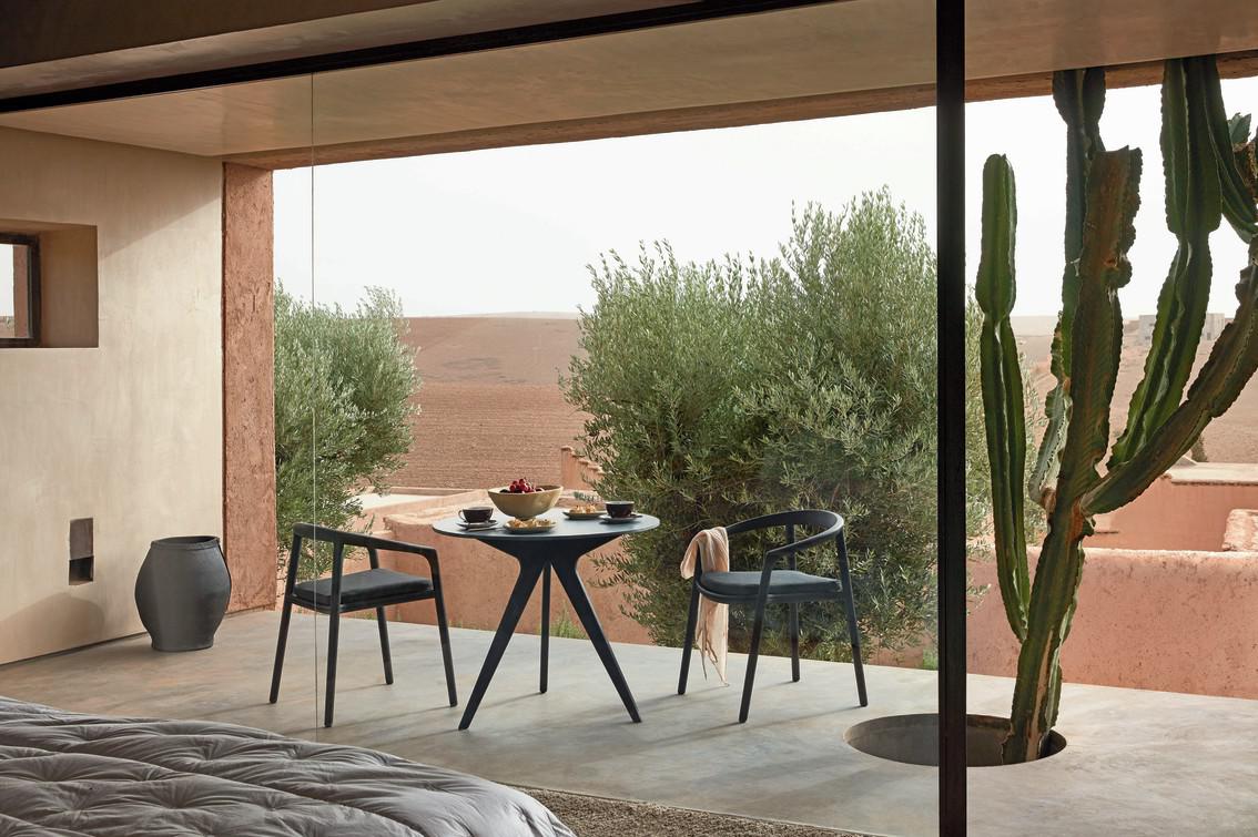 MNST974 Обеденный стол teak ⌀148см Manutti Torsa - Вид №25