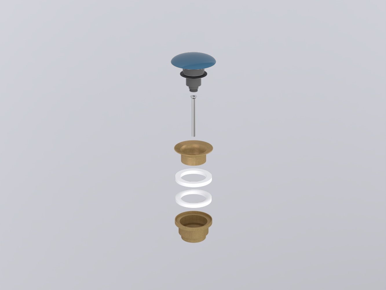 PIL01BR-OL Универсальный донный клапан click/clack бронза с керамической крышкой cielo Запасные части и аксессуары Ceramica Cielo