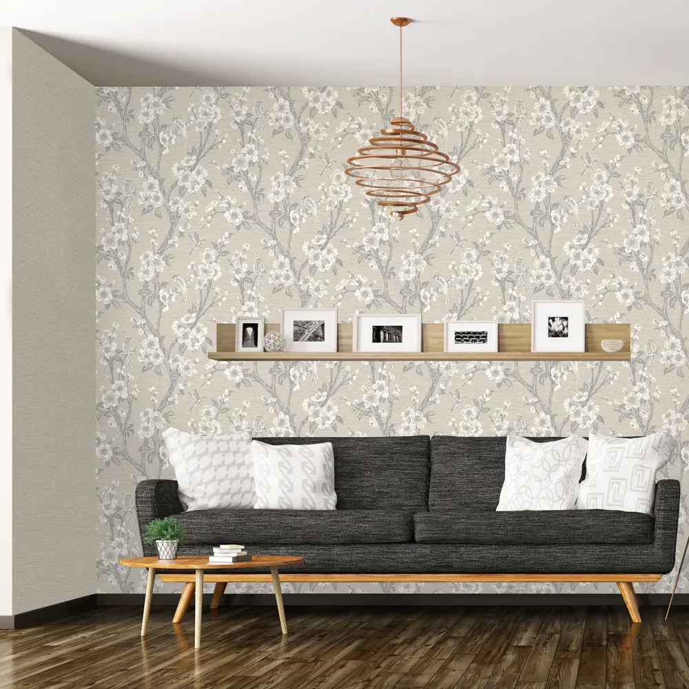 Обои флизелиновые Euro Décor Vesper коричневые 1.06 м 7050-01 82377891 STLM-2160488 EURO DECOR - Вид №3
