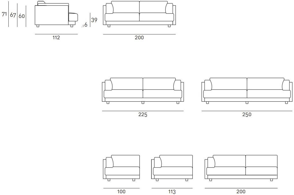 Living Divani Съемный диван Family sun-id-1413413 - Вид №7