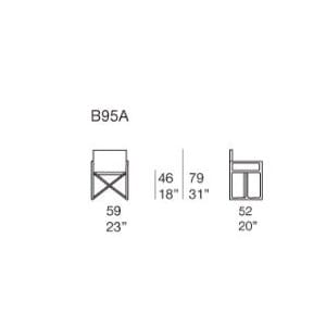 Складной садовый стул с подлокотниками Paola Lenti ARCH-00078197 - Вид №11