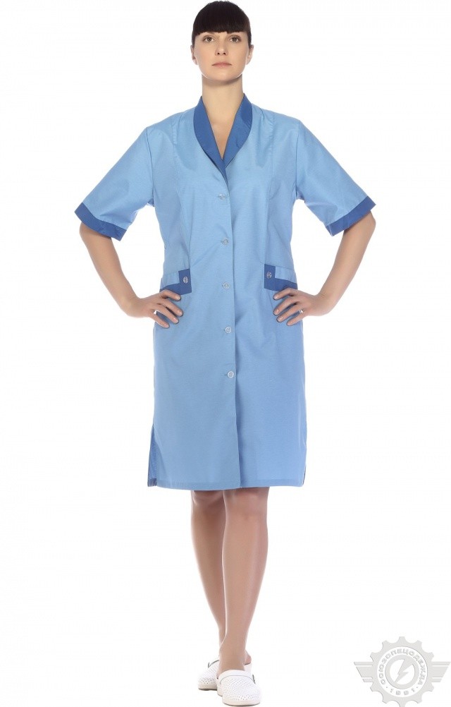 61747 Халат "Радуга" короткий рукав  Одежда для обслуживающего персонала  размер 50 Спецодежда  - Вид №11