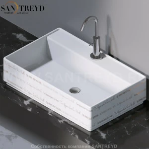 L621420G Накладная раковина на столешницу  прямоугольная A. e T. Italia Fly