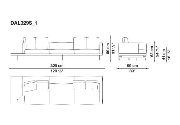 Кожаный диван B&B Italia док ARCH-00130675 - Вид №185