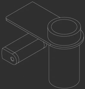 Ceadesign Полка с держателем для зубных щеток из delrin® Lutezia -accessori Ltz 108