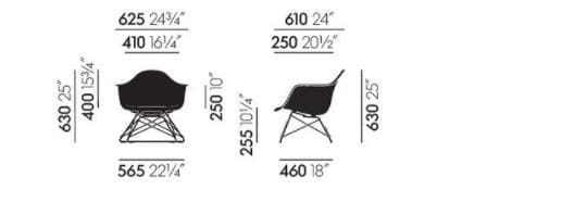 Тканевое кресло с подлокотниками VITRA Eames Plastic Chair ARCH-00052832 - Вид №14