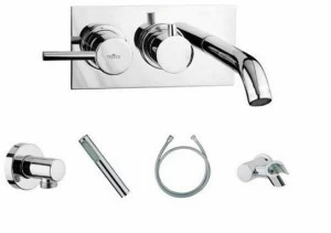 GALASSIA Смеситель для ванны настенный с ручным душем Meg11 5447